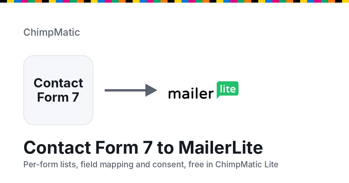 MailerLite integration for Contact Form 7 with ChimpMatic